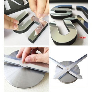 Hình dán tường 3D hình đồng hồ