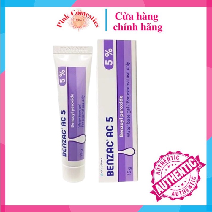 Kem Benzac Ac 5% Galderma Tuýp 15g