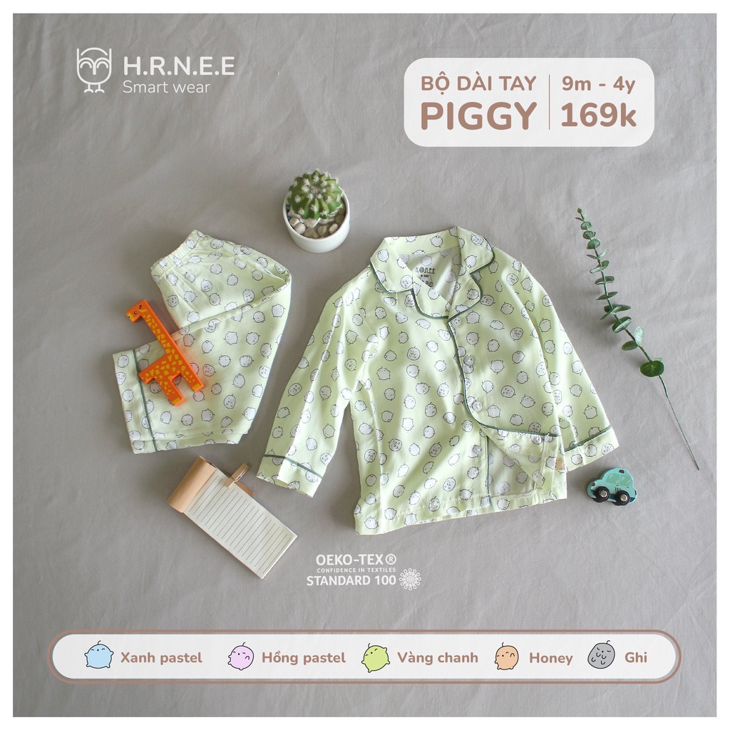 Bộ Đồ Ngủ Dài Tay thu đông pyjama Nhiều Màu Sắc Dành Cho Bé Trai Bé Gái chất vải mềm mỏng