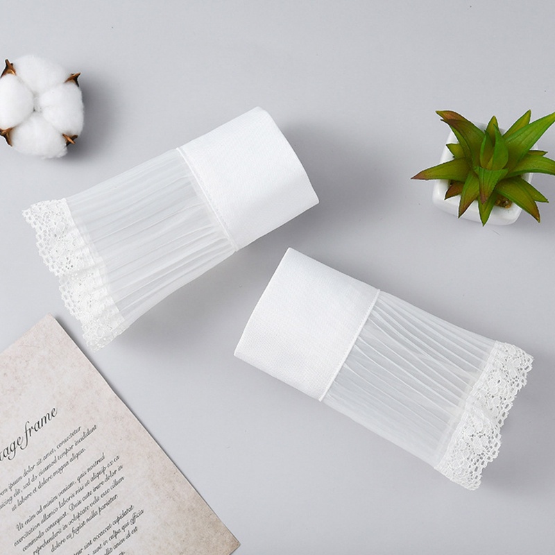 Han Phụ Nữ Organza Cổ Tay Áo Rời Viền Ren Mỏng Nhẹ Có Thể Tháo Rời Trang Trí
