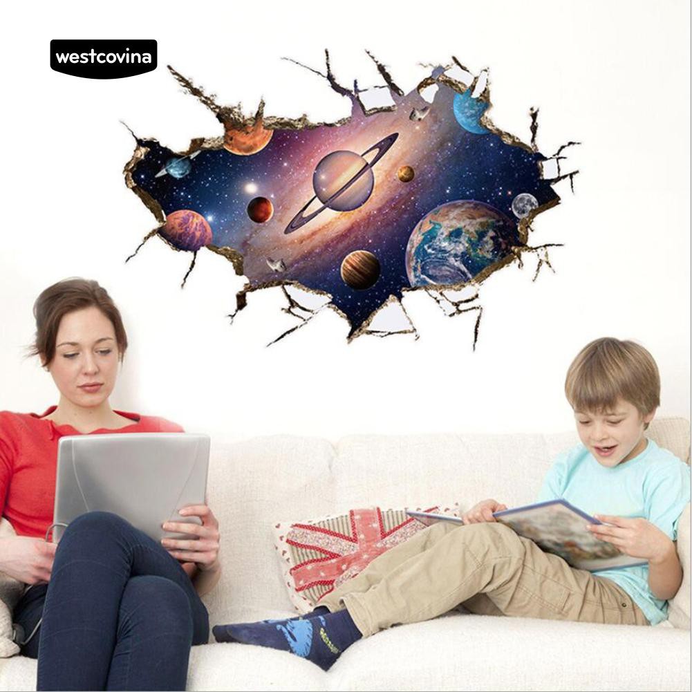 Sticker dán tường trang trí hình vũ trụ