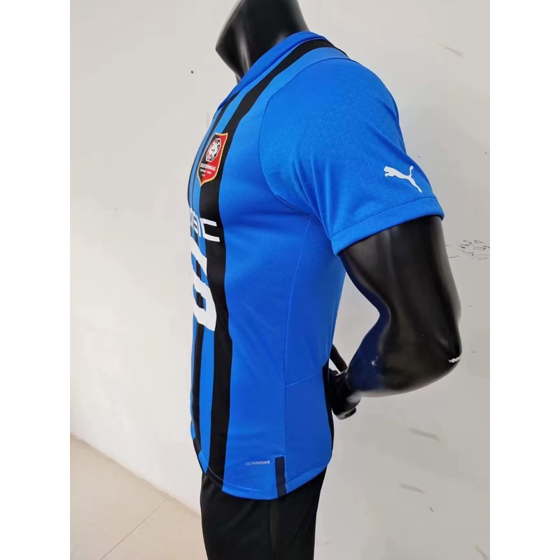 Áo Thun Thể Thao Tay Ngắn Phiên Bản Cầu Thủ Bóng Đá jersey S-XXL 2223 Rennes Hai Vị khách Màu Xanh Dương retro Nhanh Khô