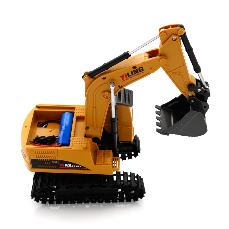 Đồ chơi xe cần cẩu điều khiển từ xa tỷ lệ 1:24 (2 màu) dùng pin sạc, có thể điều khiển cần cẩu