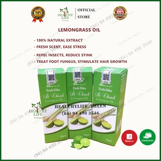 Tinh Dầu Sả Chanh (100% Nguyên Chất, AFOREX, 10ml)