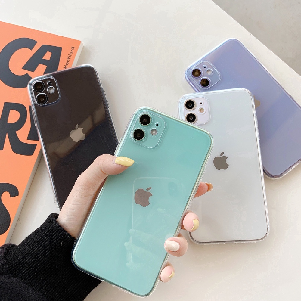 Ốp điện thoại bằng nhựa dẻo bảo vệ camera cho iPhone 13 Pro Max 6 6S 7 7 Plus SE2 8 8Plus XS 11 Pro 12 Pro Max | BigBuy360 - bigbuy360.vn