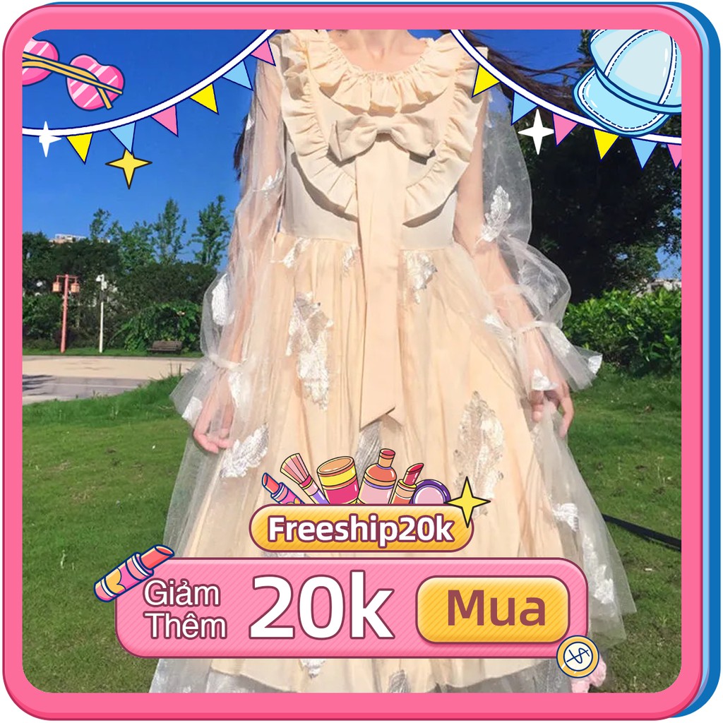 Váy Đầm lolita bồng bềnh có phối lưới trắng mộng mer (Order) | BigBuy360 - bigbuy360.vn