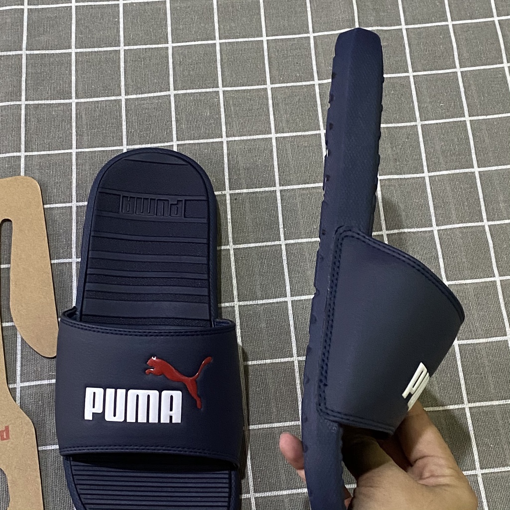 Dép Nam PUMA COOL CAT V  Xanh Navi 389110-04