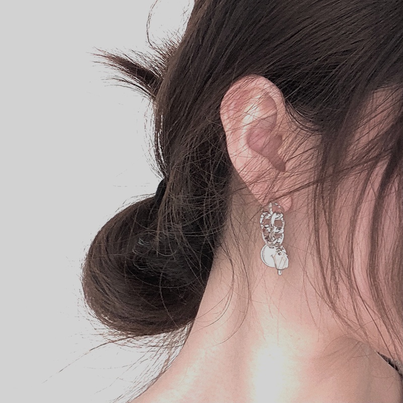 Bông Tai Thép Titan Hình Thánh Giá Thời Trang Cao Cấp