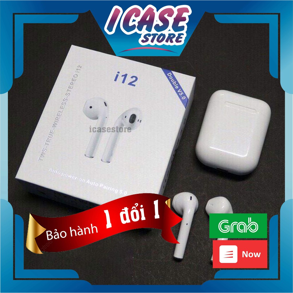 Tai Nghe Bluetooth Không Dây I12 Inpods TWS 5.0 - Cho Iphone và Android