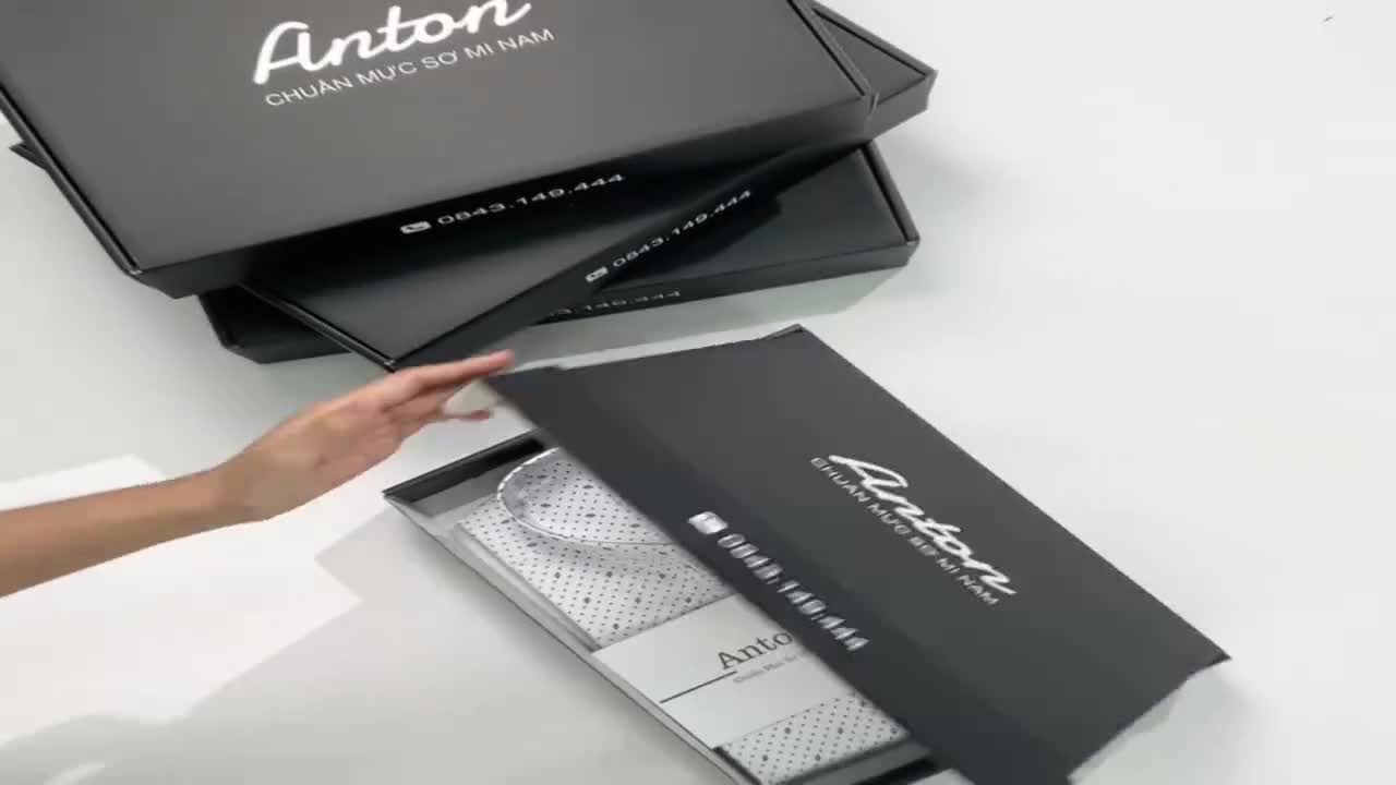 Áo Sơ Mi Nam Công Sở Trung Niên Anton Somianton Màu Trắng Họa Tiết Chấm Bi Ngắn Tay Vải Cotton Anton - 808 | BigBuy360 - bigbuy360.vn