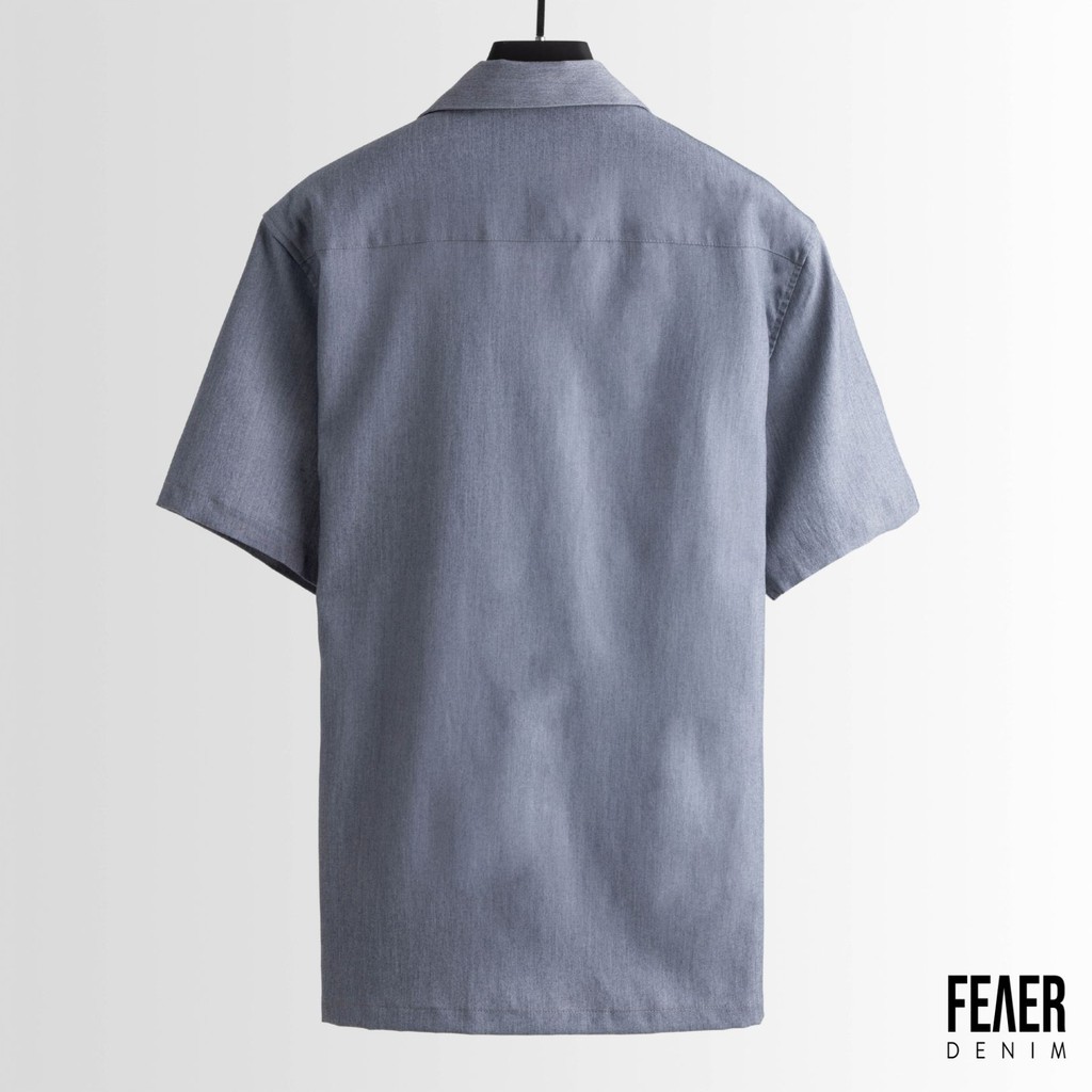 Áo sơ mi nam FEAER DENIM chất thấm hút thoáng khi vải linen SPANDEX MAX màu xám | BigBuy360 - bigbuy360.vn