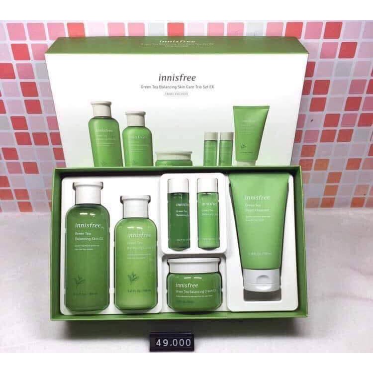 (AUTH) SET DƯỠNG TRÀ XANH INNISFREE 6 MÓN