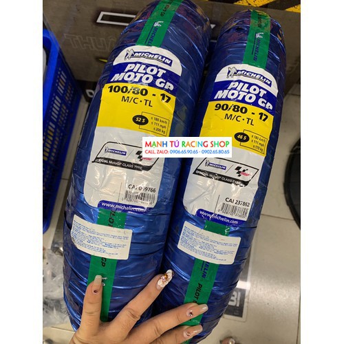 CẶP VỎ MICHELIN MOTO GP - TRƯỚC 90 SAU 100 - GP7895