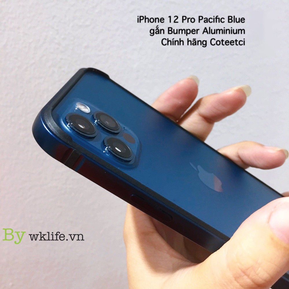 Ốp Viền Nhôm iPhone Coteetci Bumper Alunium Hàng Chính Hãng Cho 12 / 13 Pro Max