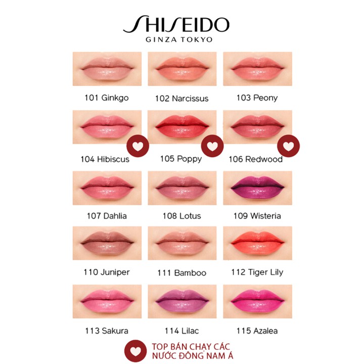 [Mã COSSD5 giảm 10% đơn 600K] Son dưỡng có màu Shiseido ColorGel Lipbalm 2g