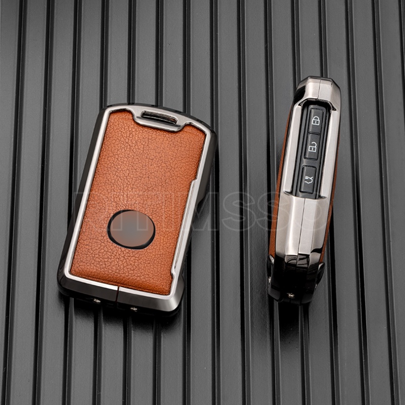 Vỏ Da + Hợp Kim Bảo Vệ Chìa Khóa Xe Hơi Mazda Alexa CX-30 CX-3 CX-5 CX-7 CX-9 CX-4 3 Nút