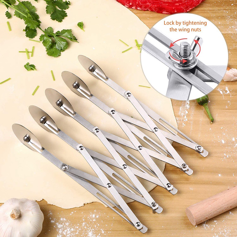 Dụng Cụ Cắt Bánh Pizza 5 Bánh Tiện Lợi