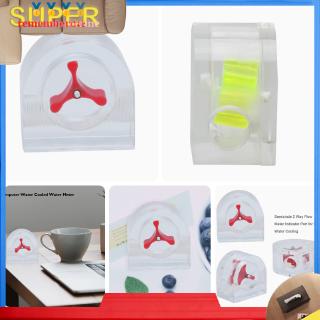 [rememberme]1pc Acrylic Semicircle 2 Way Flow Meter Indicator Port for PC Water Cooling Flow Meter
