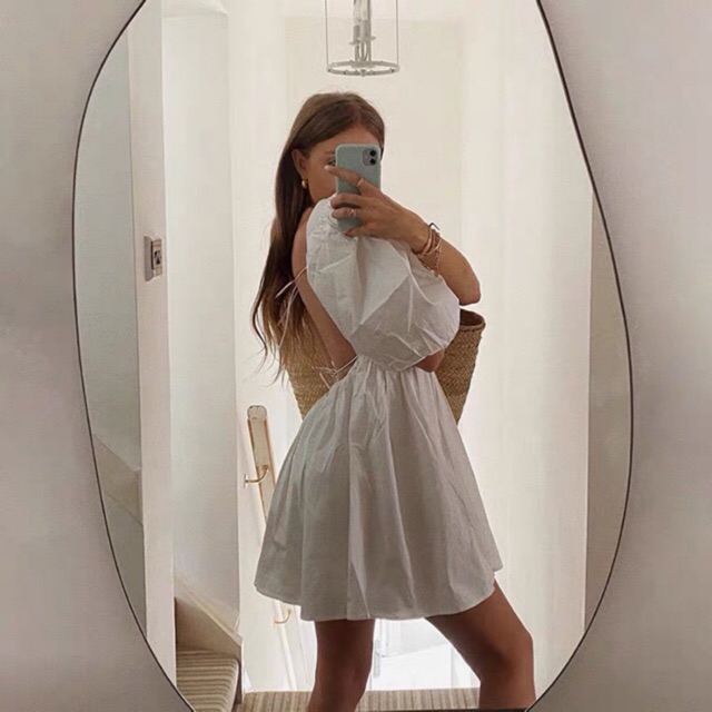 Đầm babydoll hở lưng SẪN