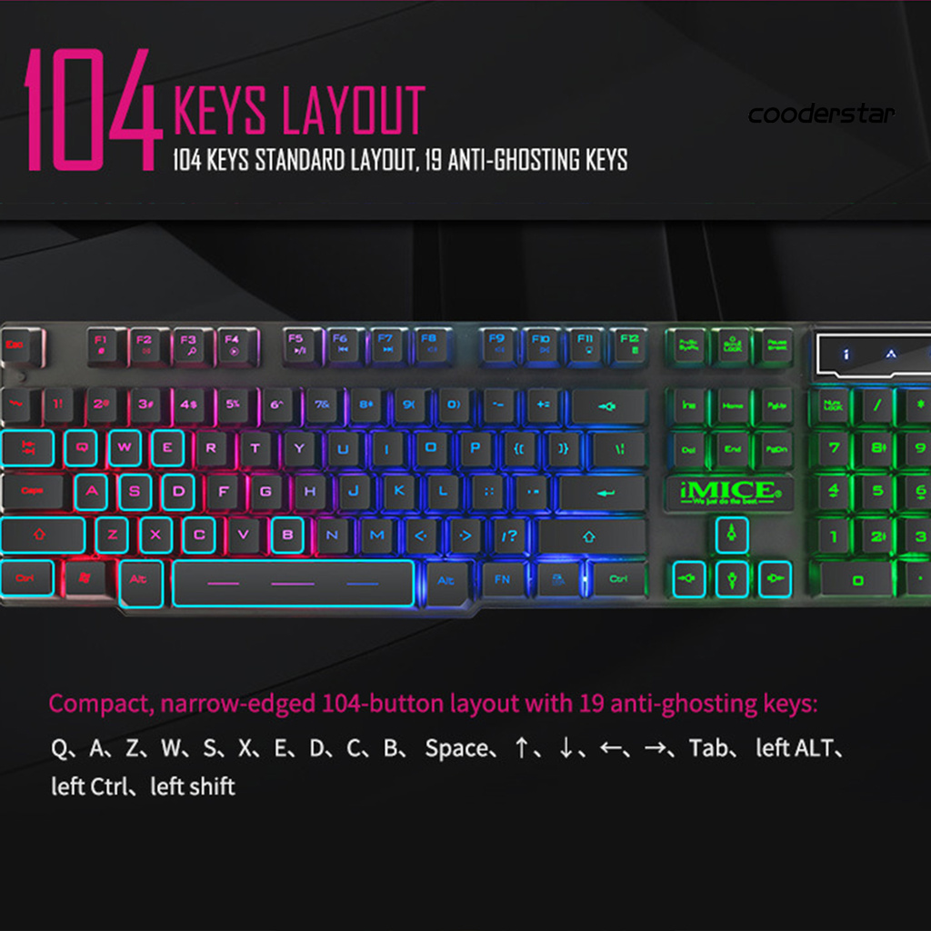IMICE Bàn Phím Chơi Game Ak-600 Chất Lượng Cao