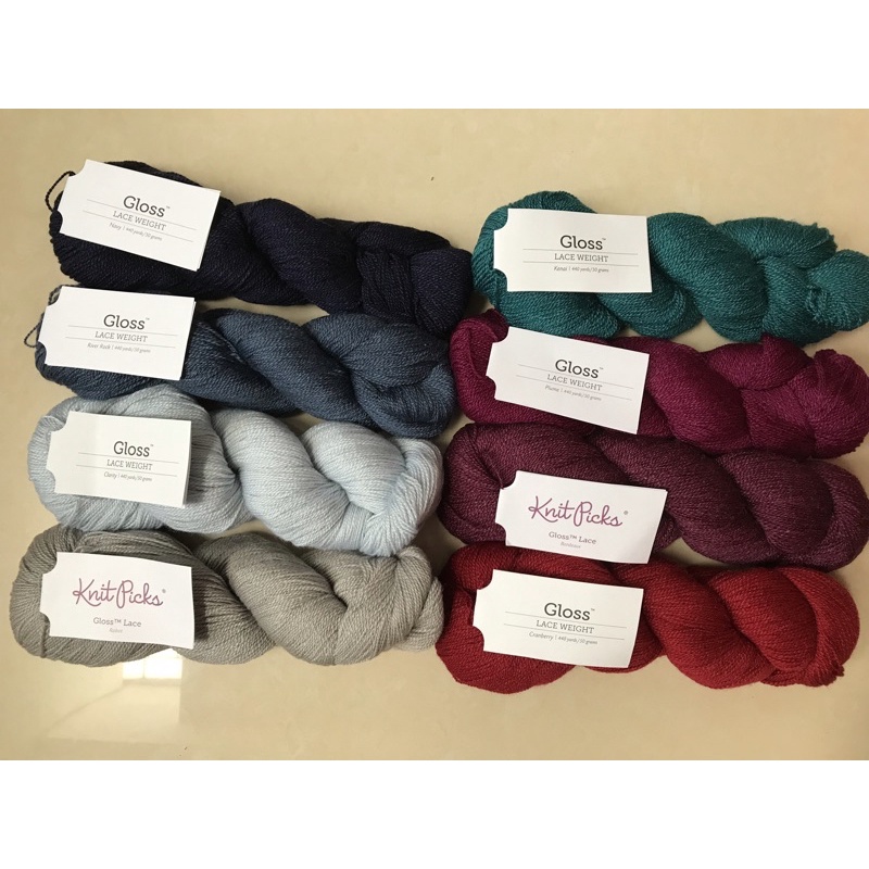 Len gloss lace yarn