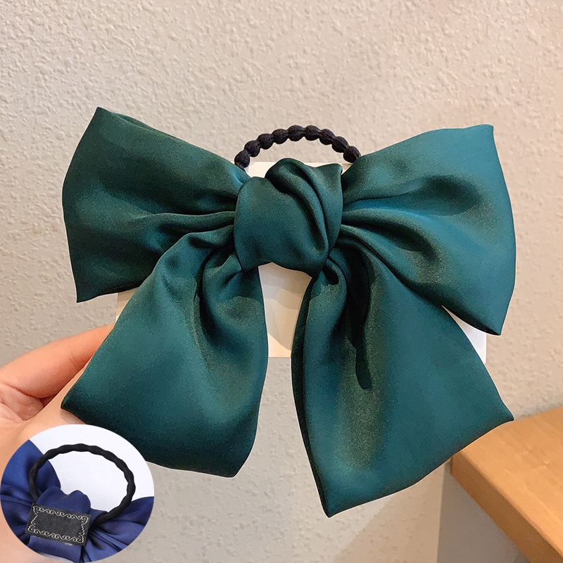 Kẹp Tóc Nơ Lụa Satin Phong Cách Hàn Quốc Dành Cho Nữ