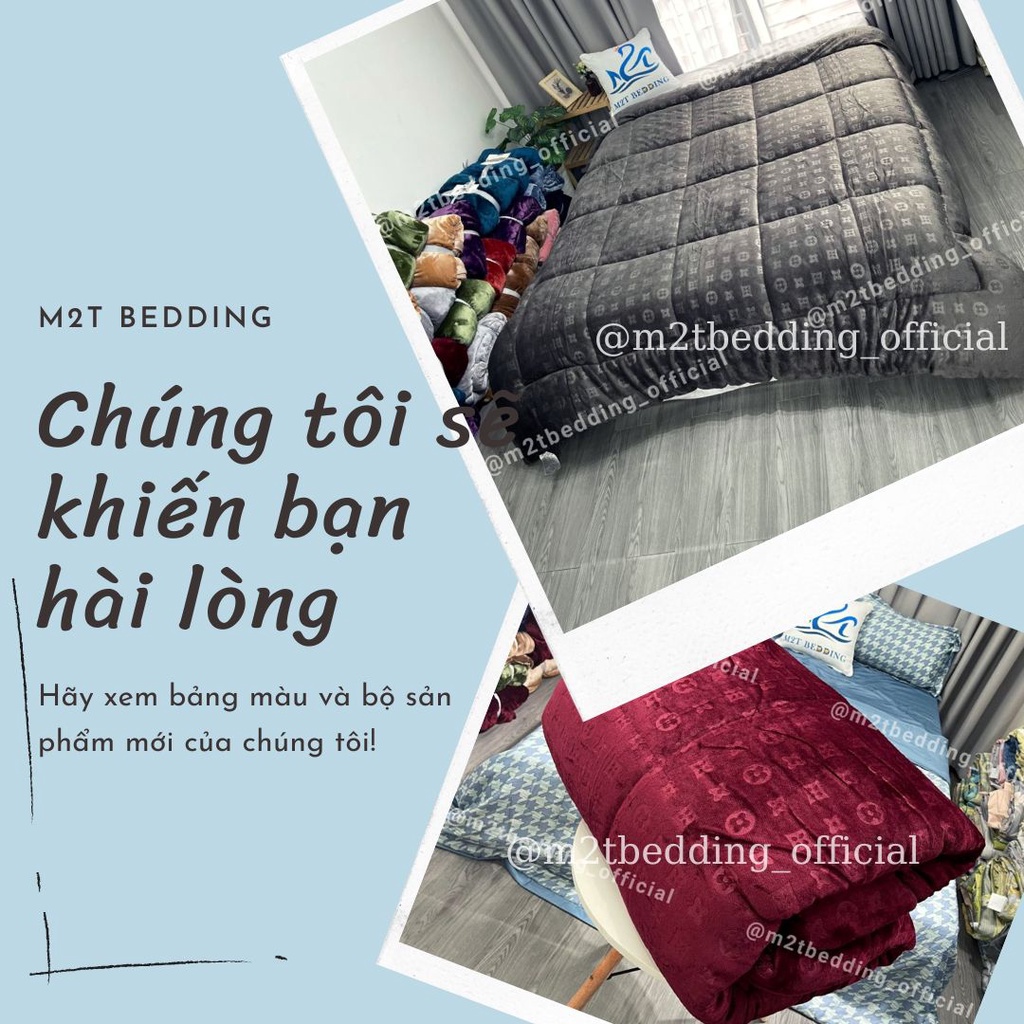 Chăn lông cừu đại hàn M2T bedding hàng nhập khẩu  siêu dày, siêu ấm - mền lông cừu cho thời tiết lạnh