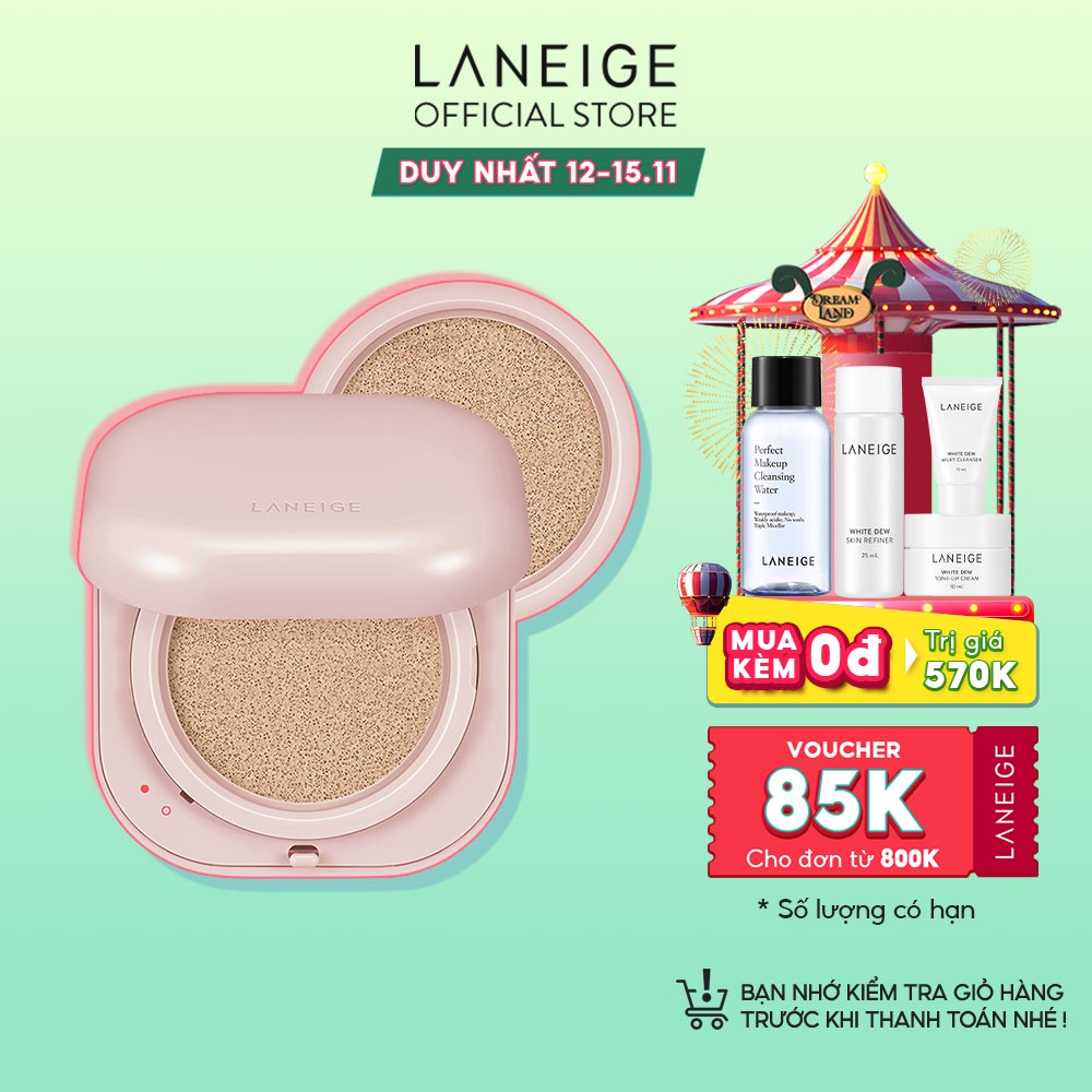 [Mã FMCGMALL -8% đơn 250K] Phấn Nước Căng Bóng 24H LANEIGE NEO Cushion Glow 15gx2