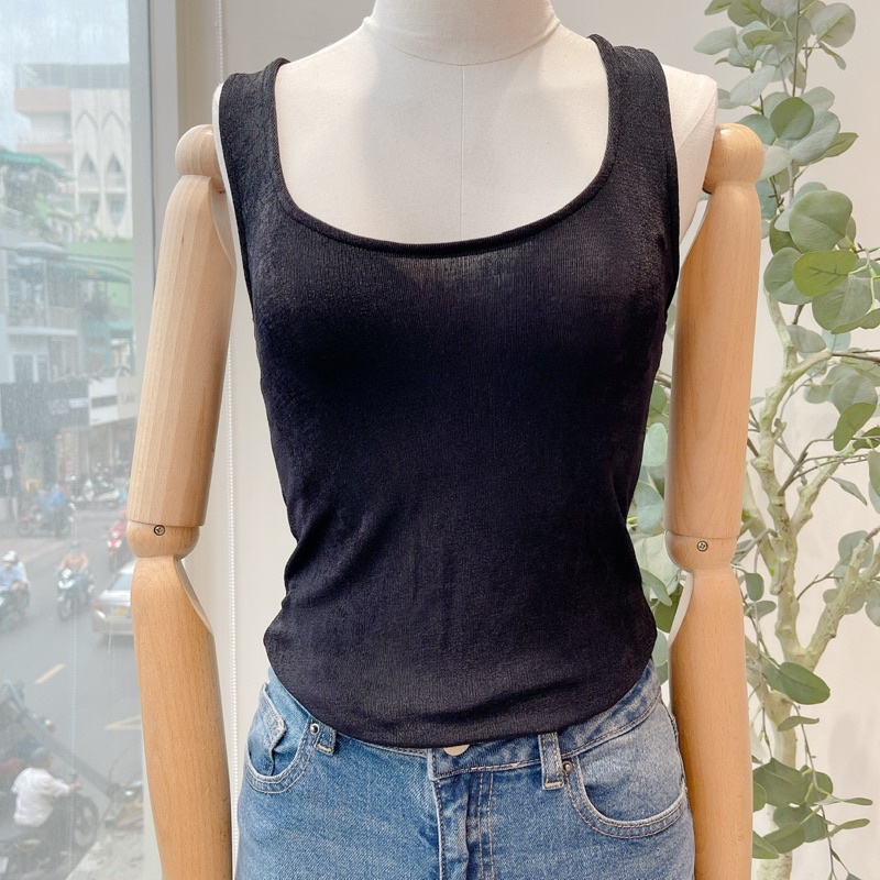 Áo ba lỗ nữ thiết kế dây xoắn lưng ôm body MIEU - JM22
