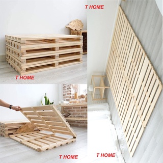 Giường ngủ pallet gỗ thông 1m6x2m, giườnggấp xếp gọn thông minh kiểu nội thất lắp ráp. gỗ thông mỹ nhập khẩu.