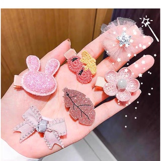 Kẹp tóc cho bé gái, Set 4 kẹp tóc phong cách hàn quốc xinh xắn cho bé gái