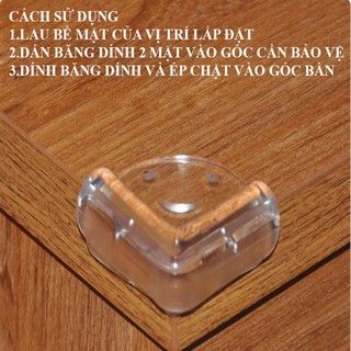 Miếng Bịt Góc Bàn, Cạnh Bàn - Siêu Bám Dính - Chất Lượng Cao - Silicon trong suốt - Không Mùi Nhựa