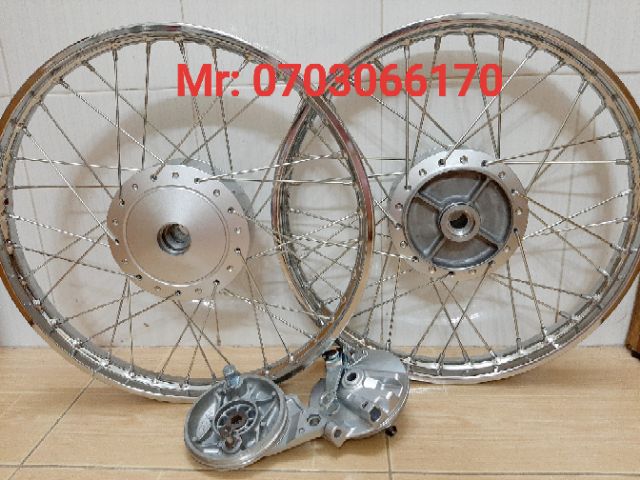 CẶP BÁNH CĂM WAVE A , WAVE, DREAM, NIỀN SẮT UNION, ĐÙM ZIN 99% KÈM 2.MÁ ĐÙM .