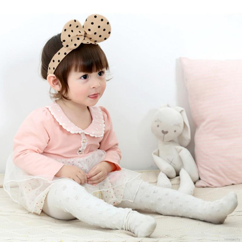 Băng đô nơ chấm bi dễ thương cho bé gái