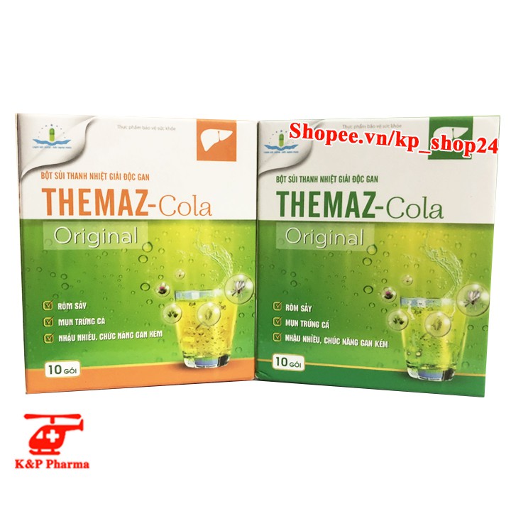 ✅ [CHÍNH HÃNG] Bột sủi thanh nhiệt giải độc gan Themaz Cola Original - Giúp giảm nóng trong người, nhiệt miệng, mẩn ngứa