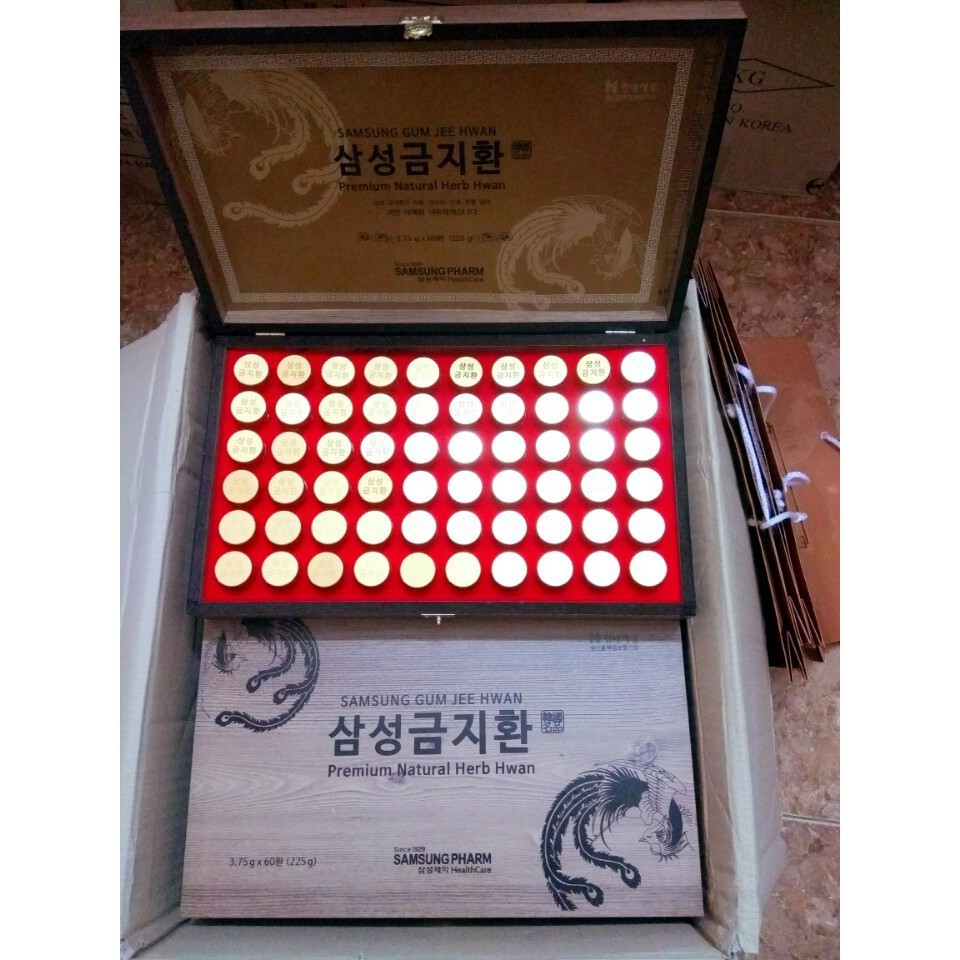 [HÀNG MỚI VỀ][SALE GIÁ SỈ] [ẢNH THẬT KÈM VIDEO]  An Cung Ngưu Hoàng Hàn Quốc, Hộp Gỗ 60 Viên | BigBuy360 - bigbuy360.vn