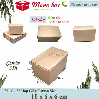 Bộ 55 thùng giấy carton 10x6x6