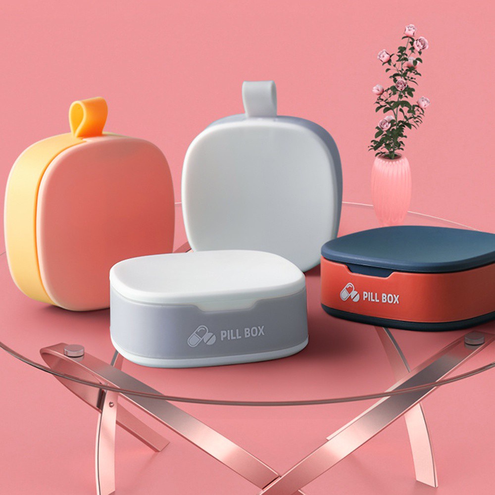 Hộp nhựa đựng thuốc 4 ngăn chất lượng cao tùy chọn màu sắc