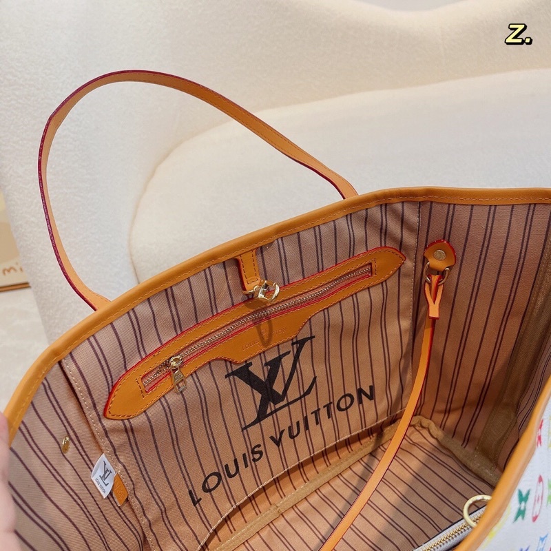 Túi xách size lớn kèm túi mini hoạ tiết thương hiệu Louis Vuitton LV cao cấp da thật