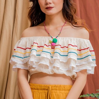 ÁO CROPTOP XÔ CẦU VỒNG