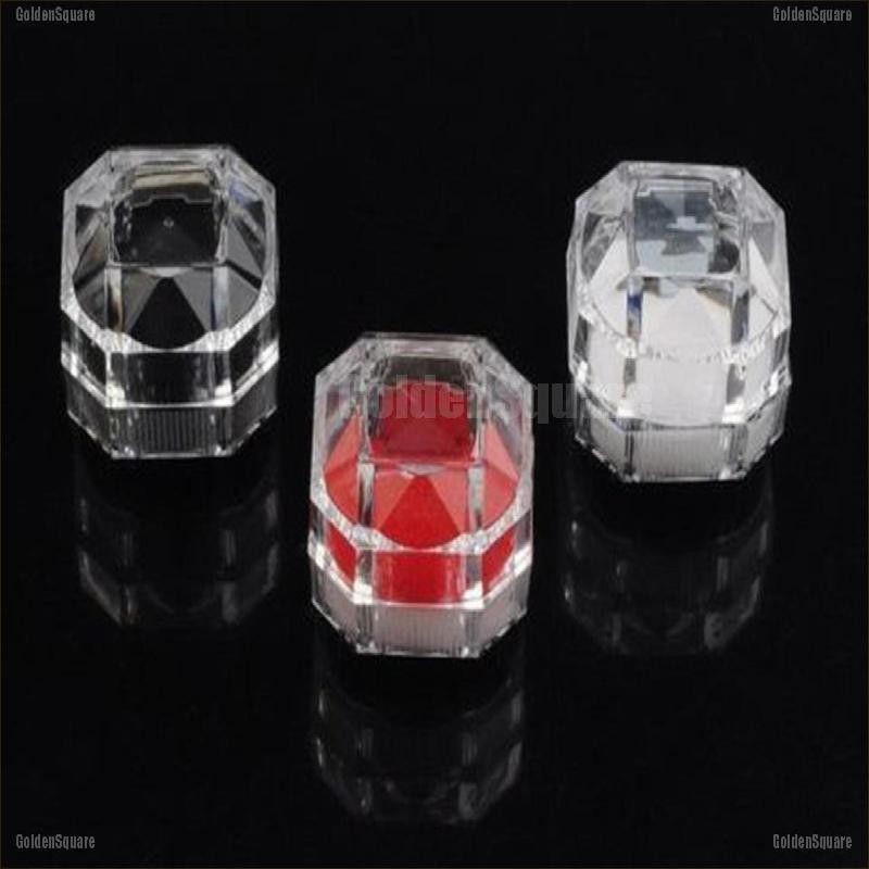 Set 5 Hộp Nhựa Trong Suốt Trưng Bày Nhẫn