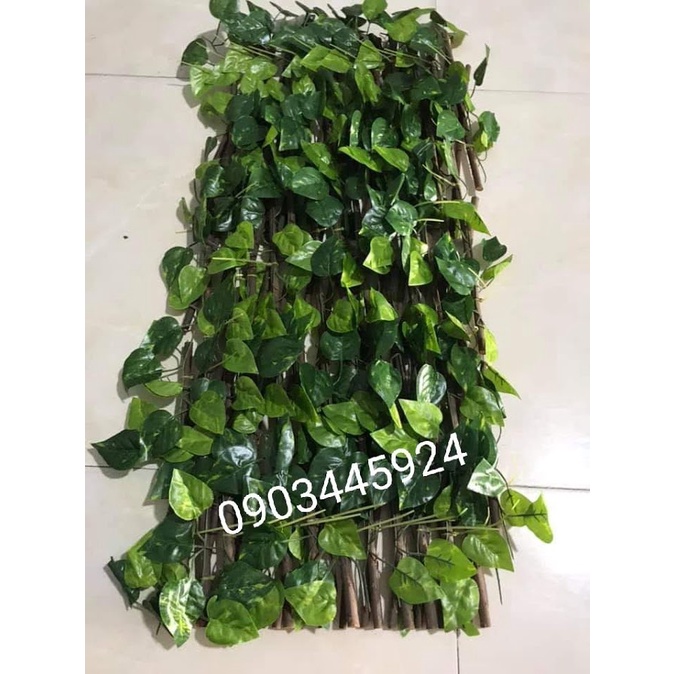 Hàng Rào Gỗ Lá Nhân Tạo Nhập Khẩu Trang Trí Nhà Cửa-Giàn Lá Xanh