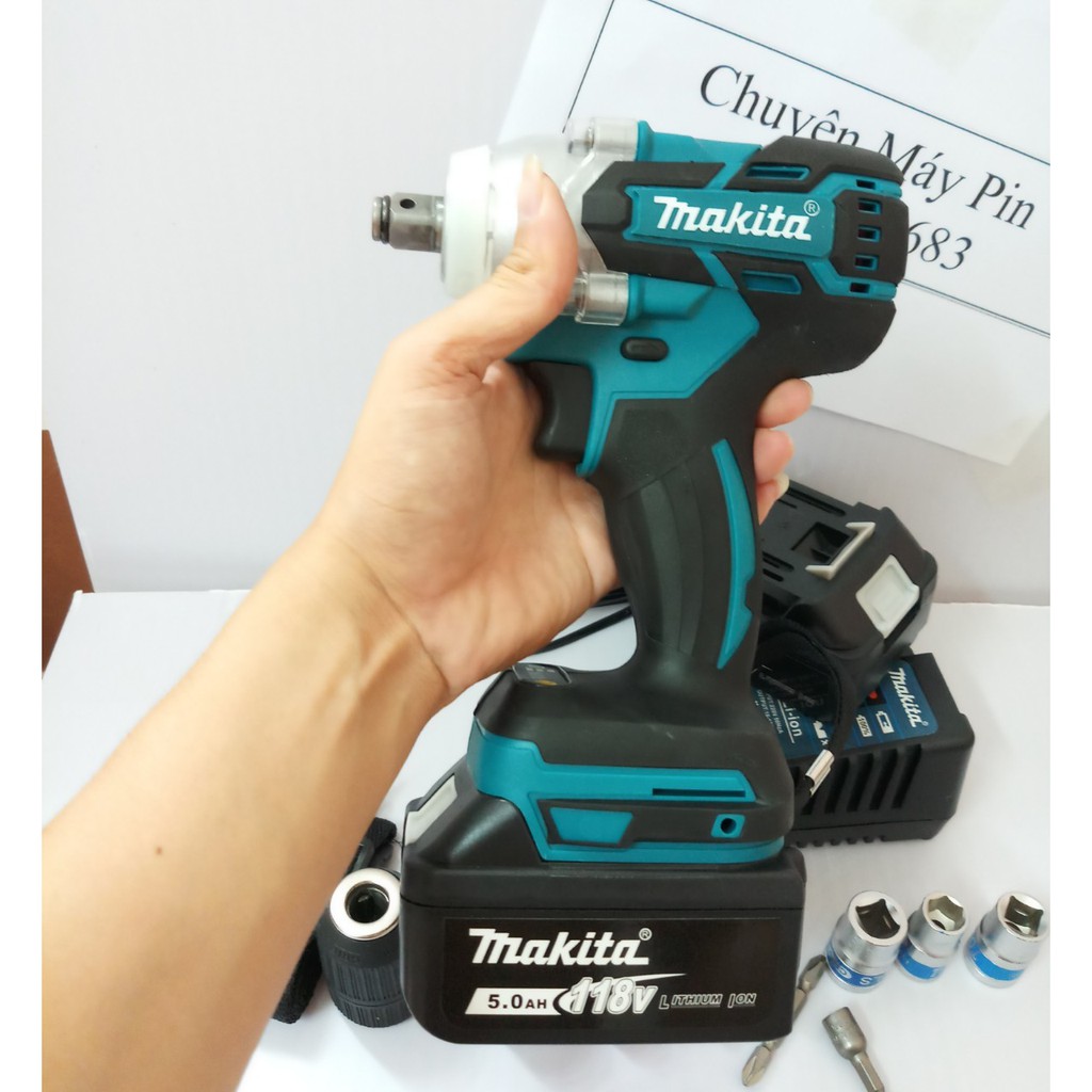 Máy Khoan Siết Bulong Makita 118V KHÔNG chổi than. 3 chức năng