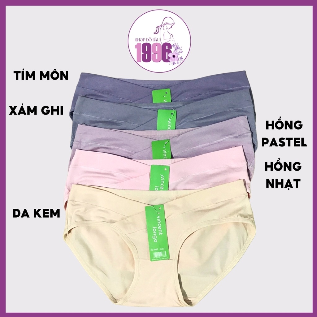 Quần lót bầu cạp chéo💖FREESHIP💖Quần lót vải cotton kháng khuẩn, đường vải ôm bụng dễ chịu 1996QL01 | BigBuy360 - bigbuy360.vn