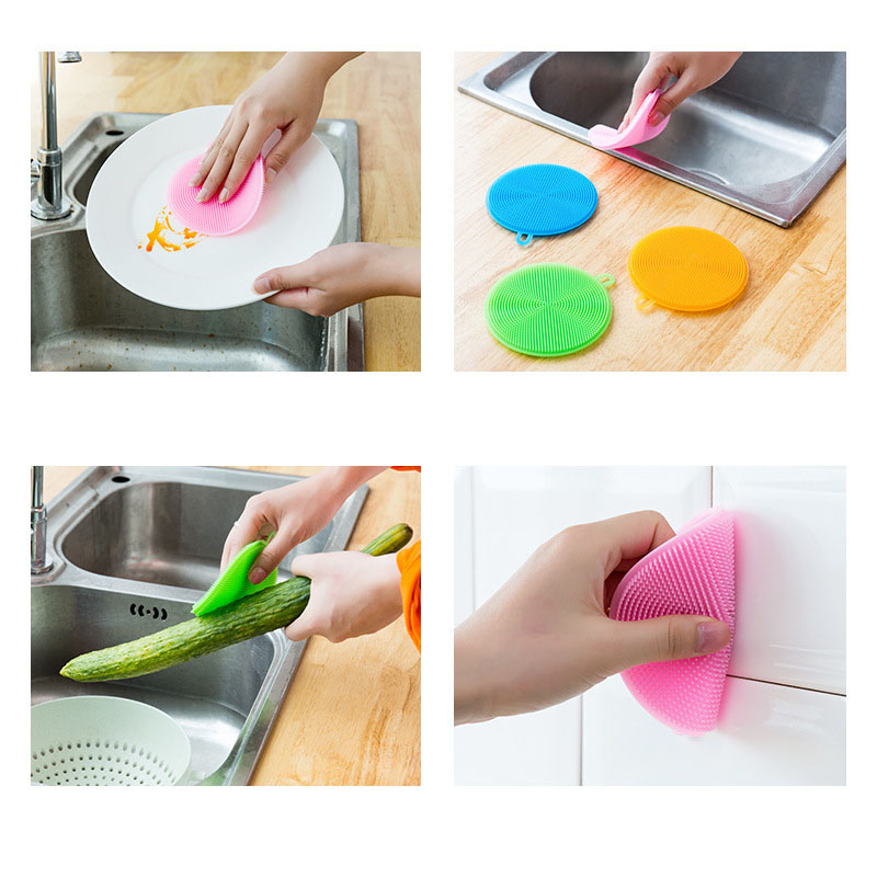 Miếng rửa chén bằng silicone chống dầu đa năng tiện dụng