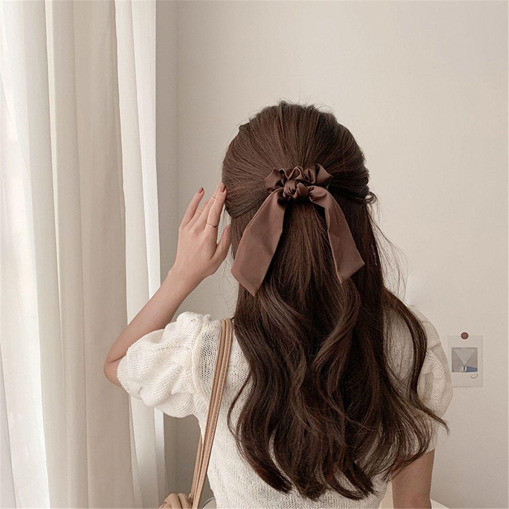Dây Cột Tóc Ruy Băng Cỡ Lớn Xinh Xắn