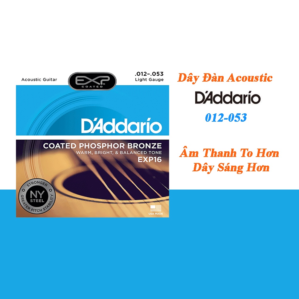 Dây Đàn Guitar Acoustic Addario EJ26 ,EJ15,EJ16 I Addario EXP15,EXP16,EXP26 I Addario EZ890,EZ920 ,EZ930