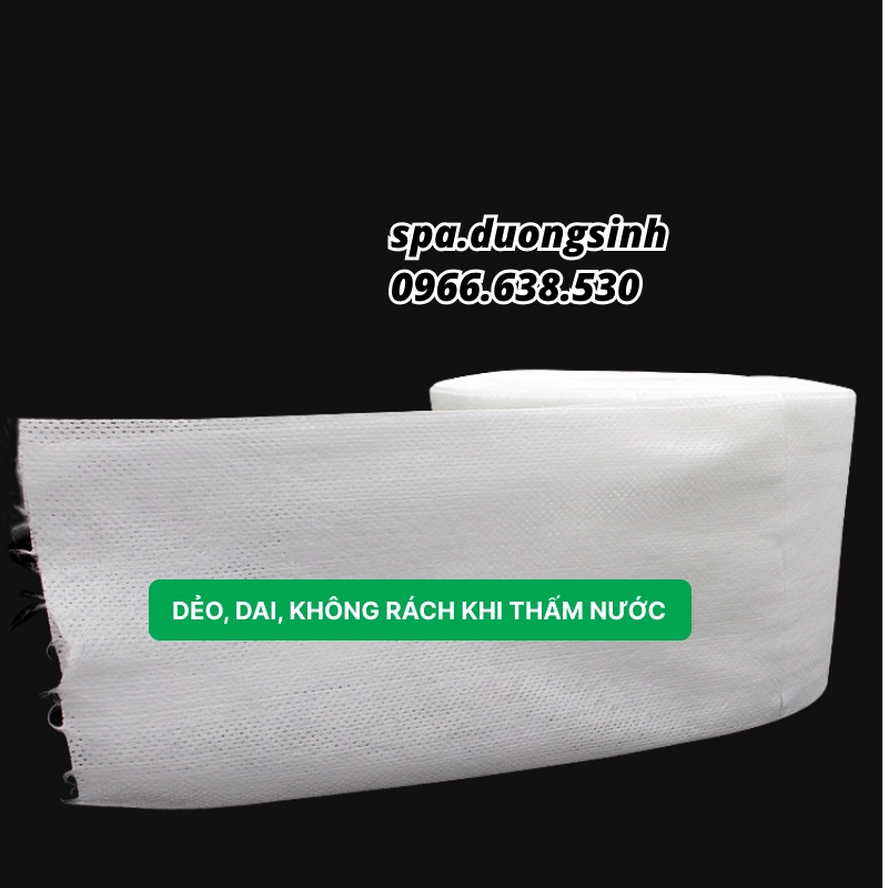 Giấy Cuộn Rửa Mặt Tiệt Trùng (240gr), Khăn Lau Mặt Mềm Mịn Không Xù dùng trong Spa, Giấy Cuộn Y Tế
