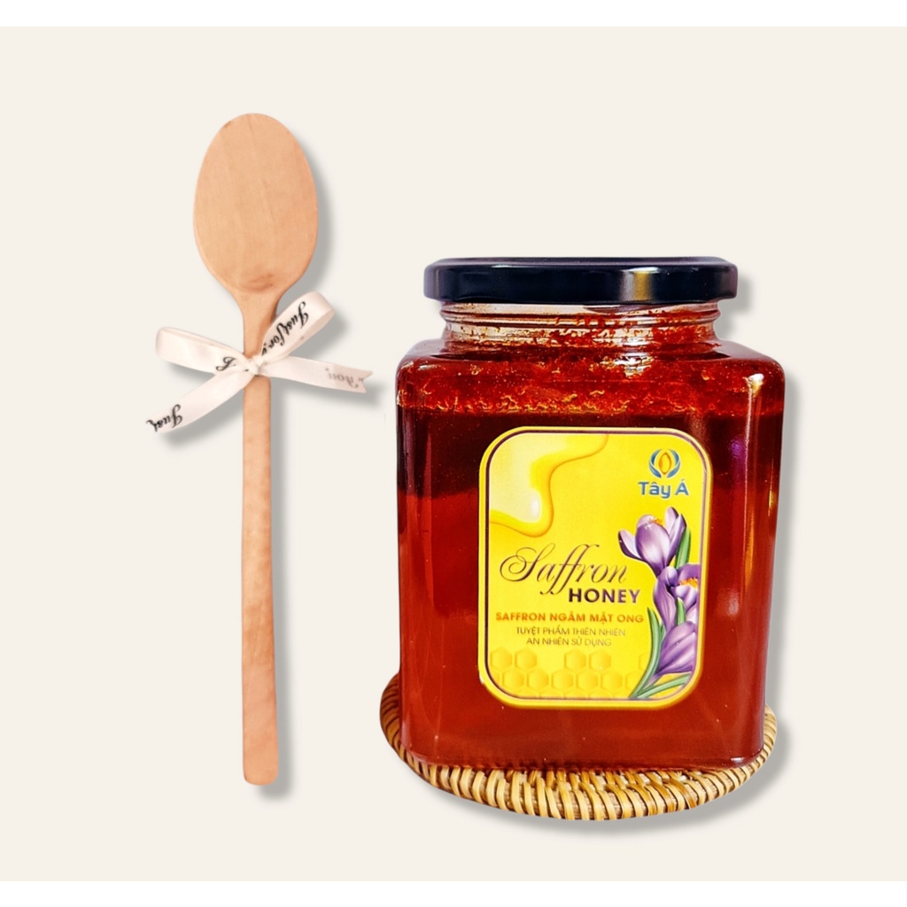 Hũ 5.0 Gram Saffron Ngâm 500ml Mật Ong hoa cà phê Sợi Super Negin Loại 1 | Phân Phối Độc Quyền Bởi Công Ty Tây Á