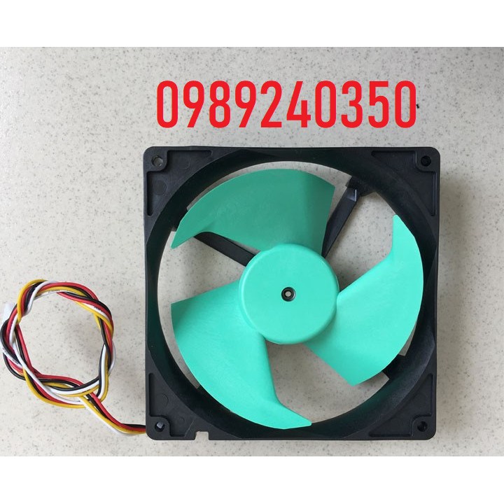 Mô tơ quạt tủ lạnh Panasonic 12V 4 dây (vuông 12,5 x 12,5cm)